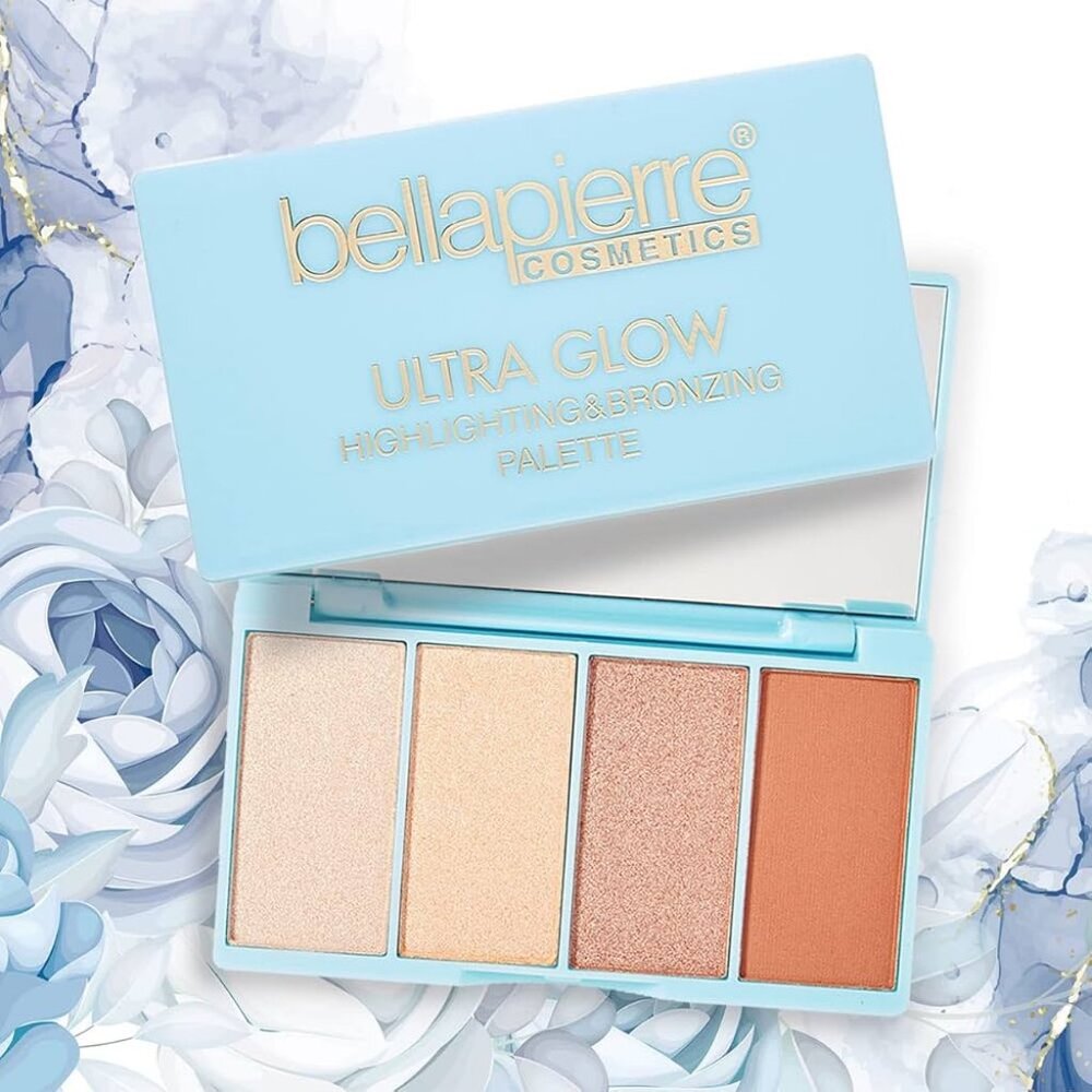 Bellapierre Cosmetics Ultra Glow Highlighting and Bronzing Palette New in Box